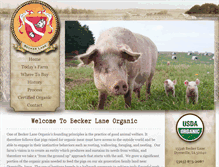 Tablet Screenshot of beckerlaneorganic.com